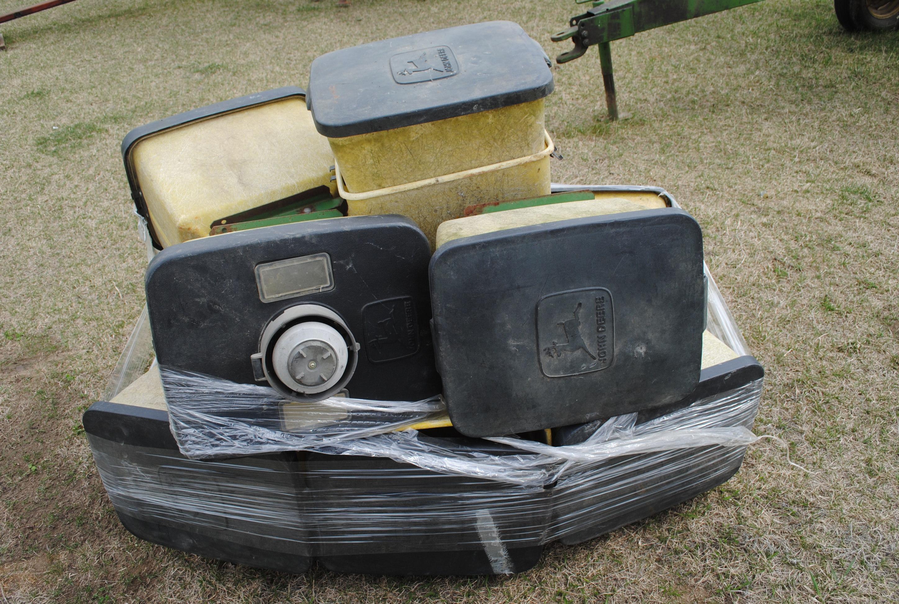Pallet of John Deere planter boxes (sell as pile)