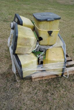 Pallet of John Deere planter boxes (sell as pile)