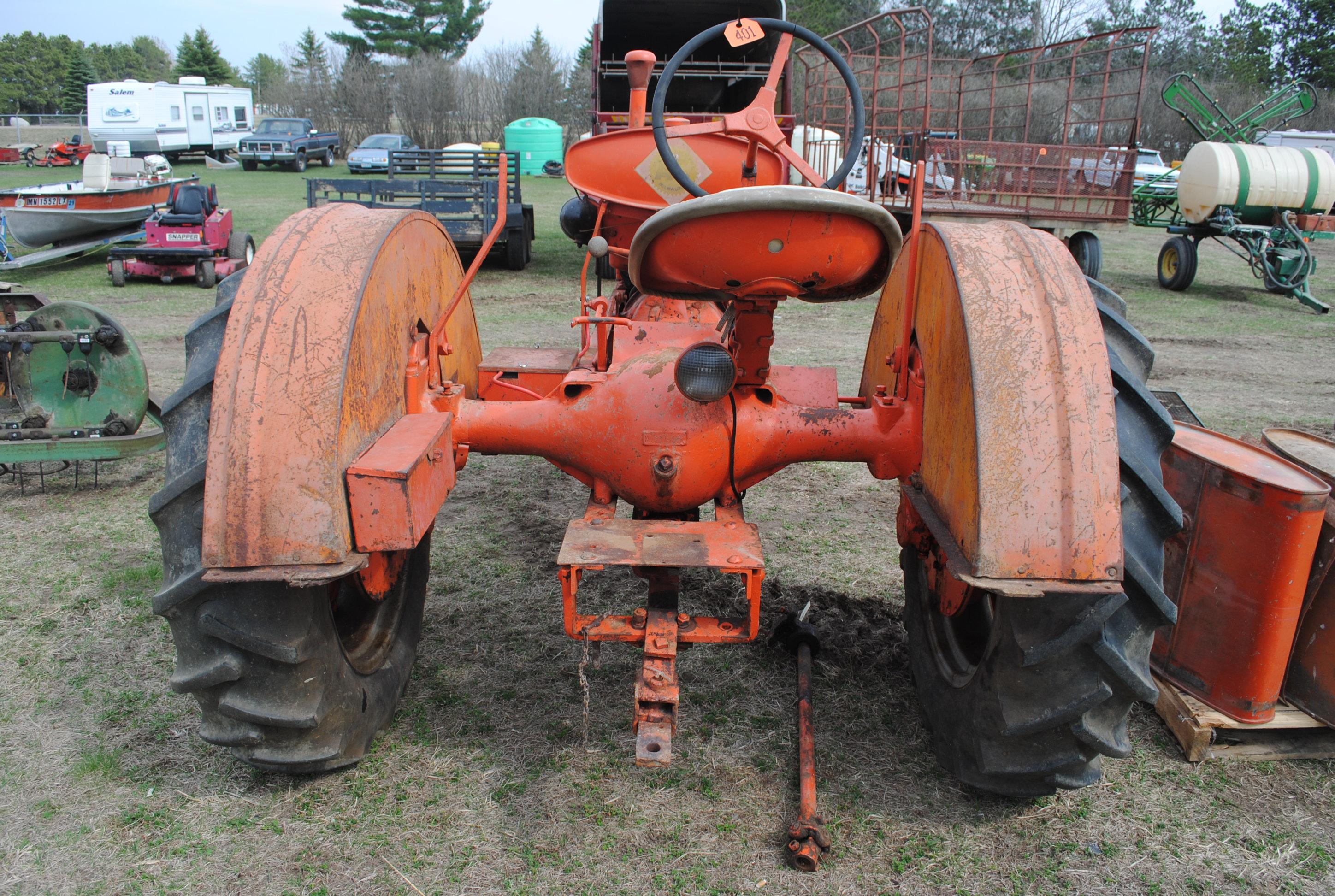 1936 Allis Chalmers WC, runs good, new wiring, new manifold, 12.4-28 rears, 5.5-16 fronts, crank sta