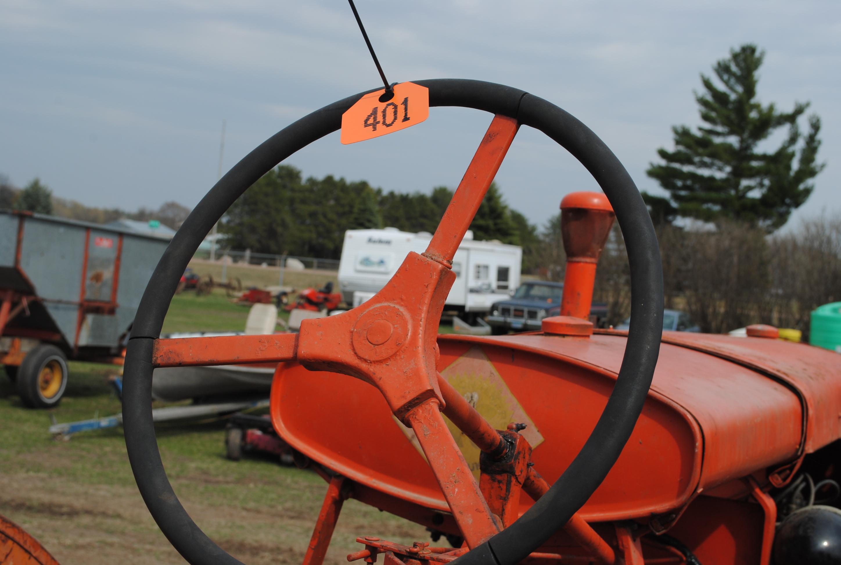 1936 Allis Chalmers WC, runs good, new wiring, new manifold, 12.4-28 rears, 5.5-16 fronts, crank sta