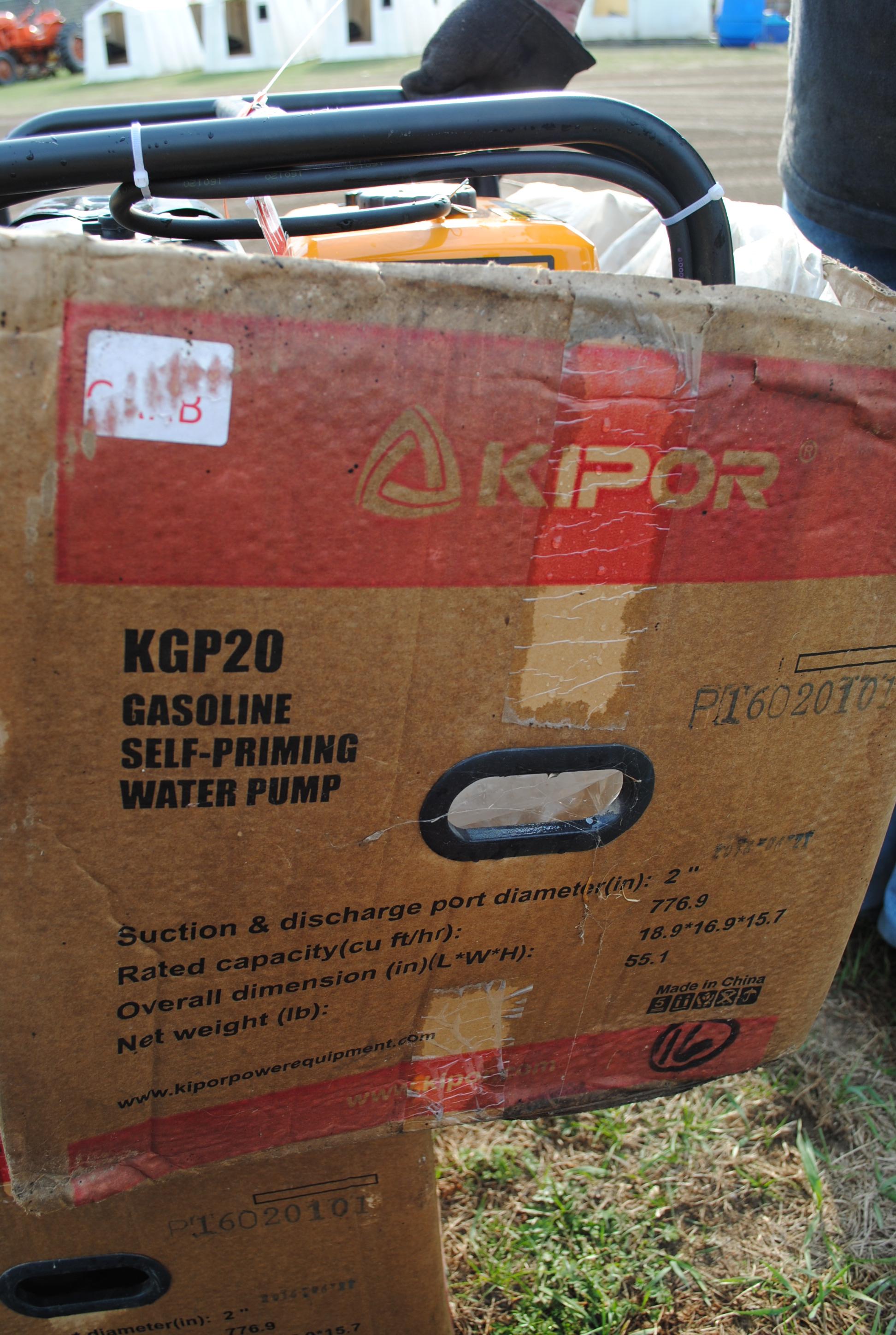 KGP20 Gas Water Pump, new in box, self priming