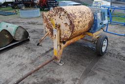 Cement mixer, owner states "carb just cleaned, new spark plug, just changed oil, gear lube & grease