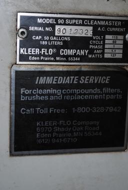 Kleer-Flo Clean Master "Super Cleanmaster Model 90" Parts Washer