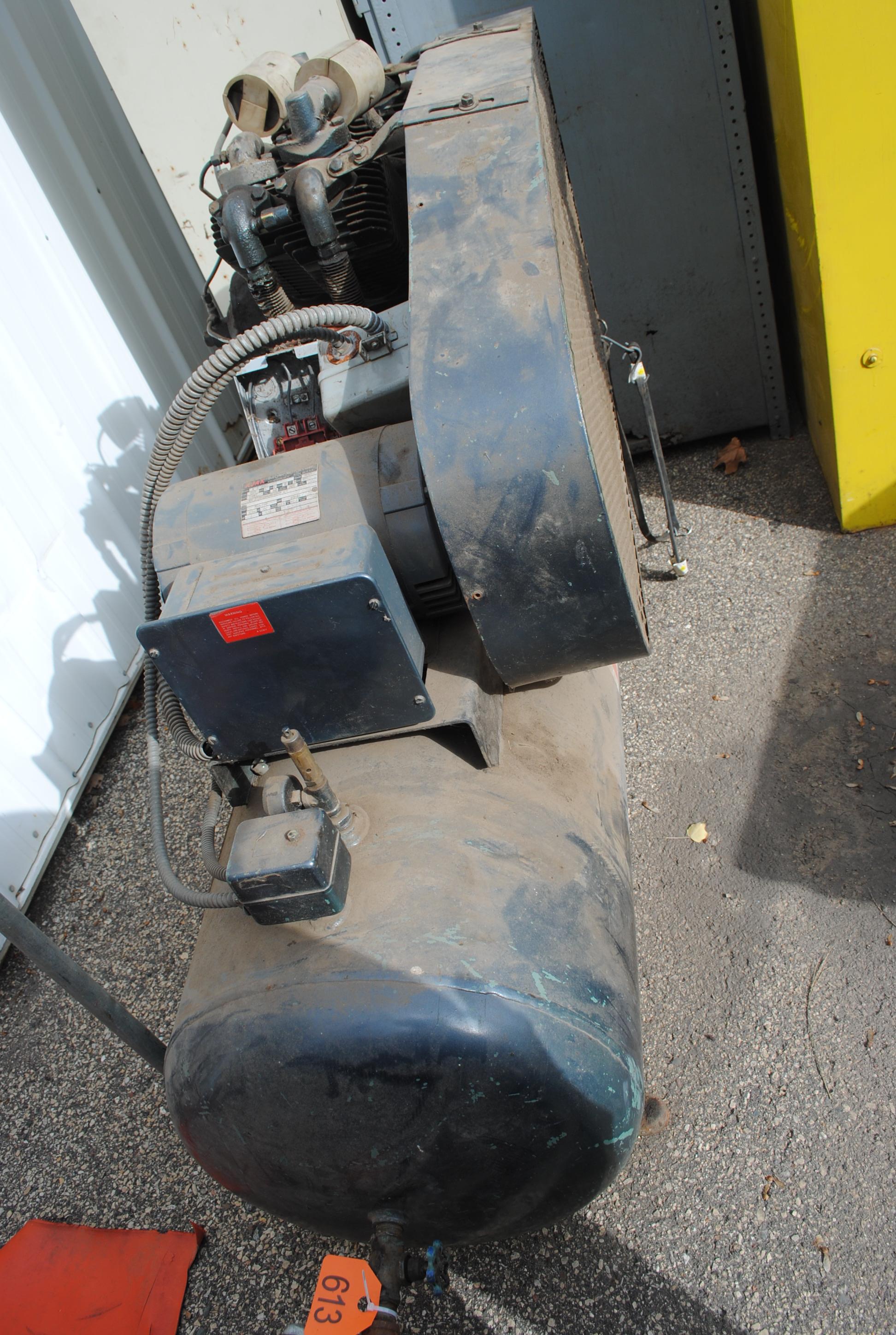 Champion 80+/- Gallon Single Phase 220 Air Compressor, recently being used in shop