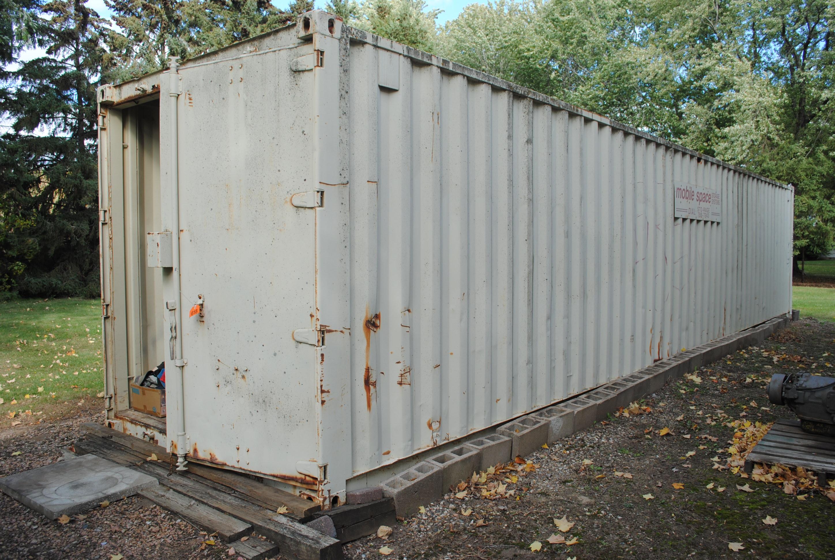 40' Storage Container to be moved by buyer. 14 days to remove it.