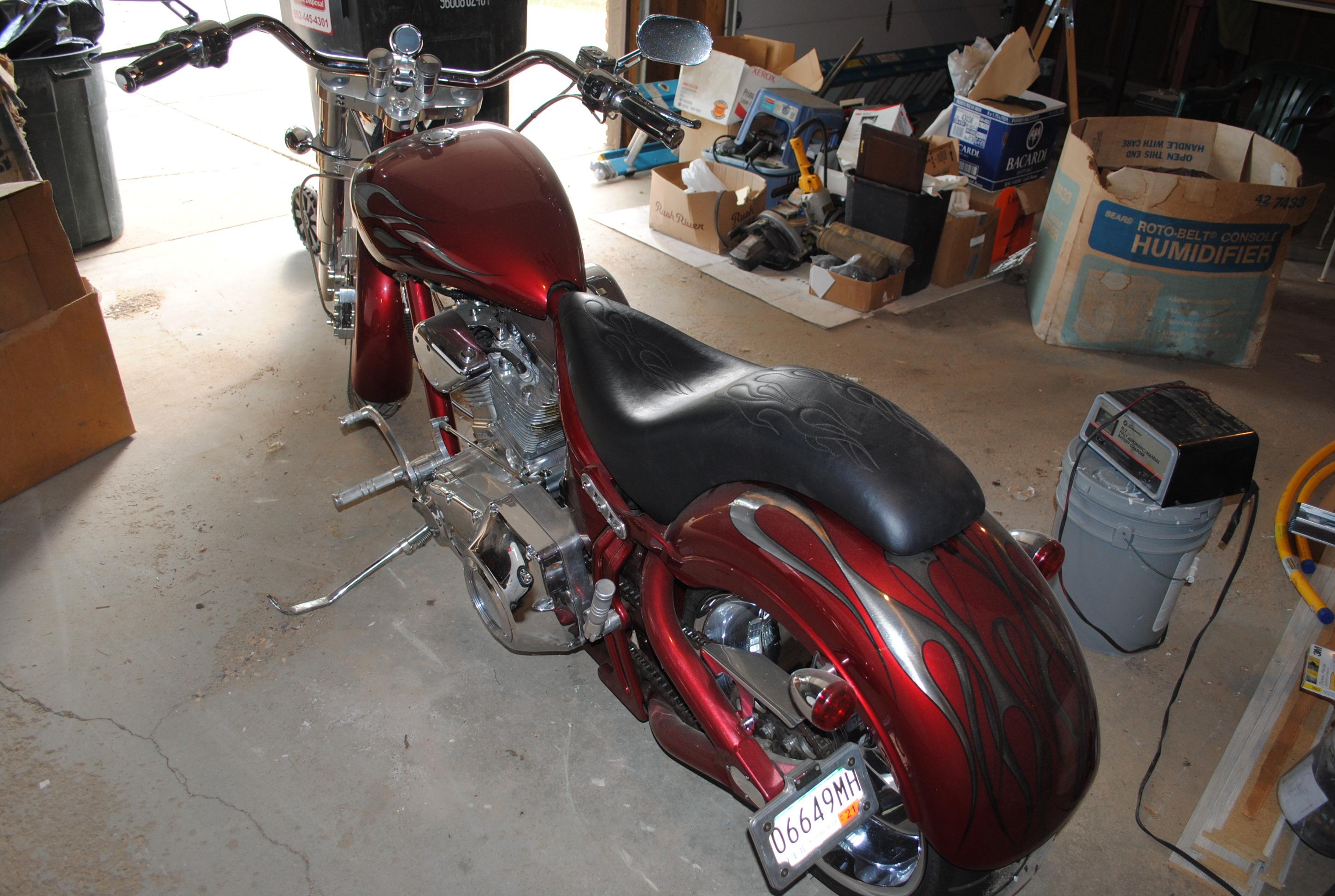 2004 Swift Custom Chopper Motorcycle with S&S motor, new tires, new seat, chromed out. Titled - Sale