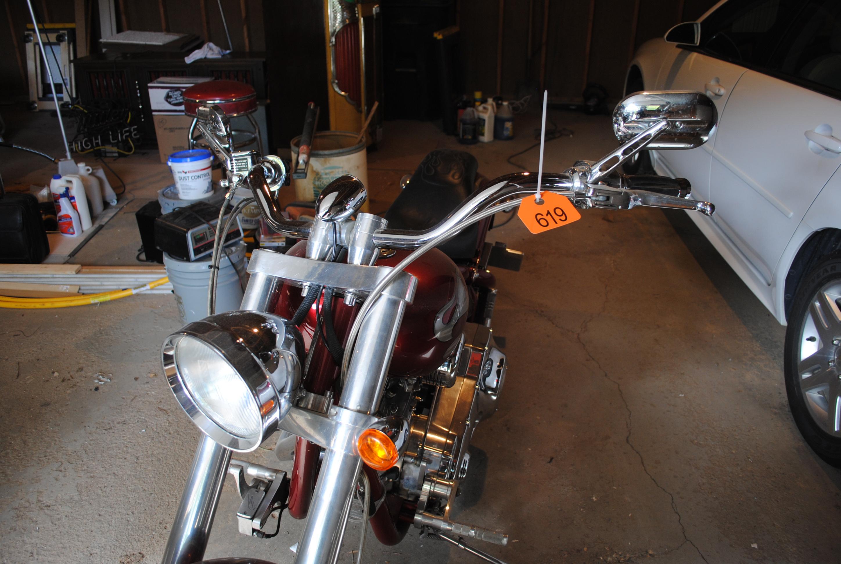 2004 Swift Custom Chopper Motorcycle with S&S motor, new tires, new seat, chromed out. Titled - Sale