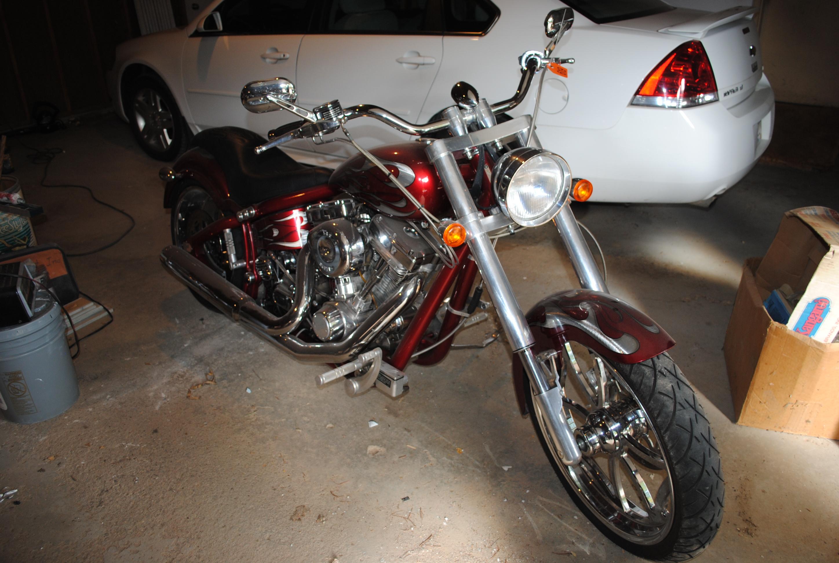 2004 Swift Custom Chopper Motorcycle with S&S motor, new tires, new seat, chromed out. Titled - Sale