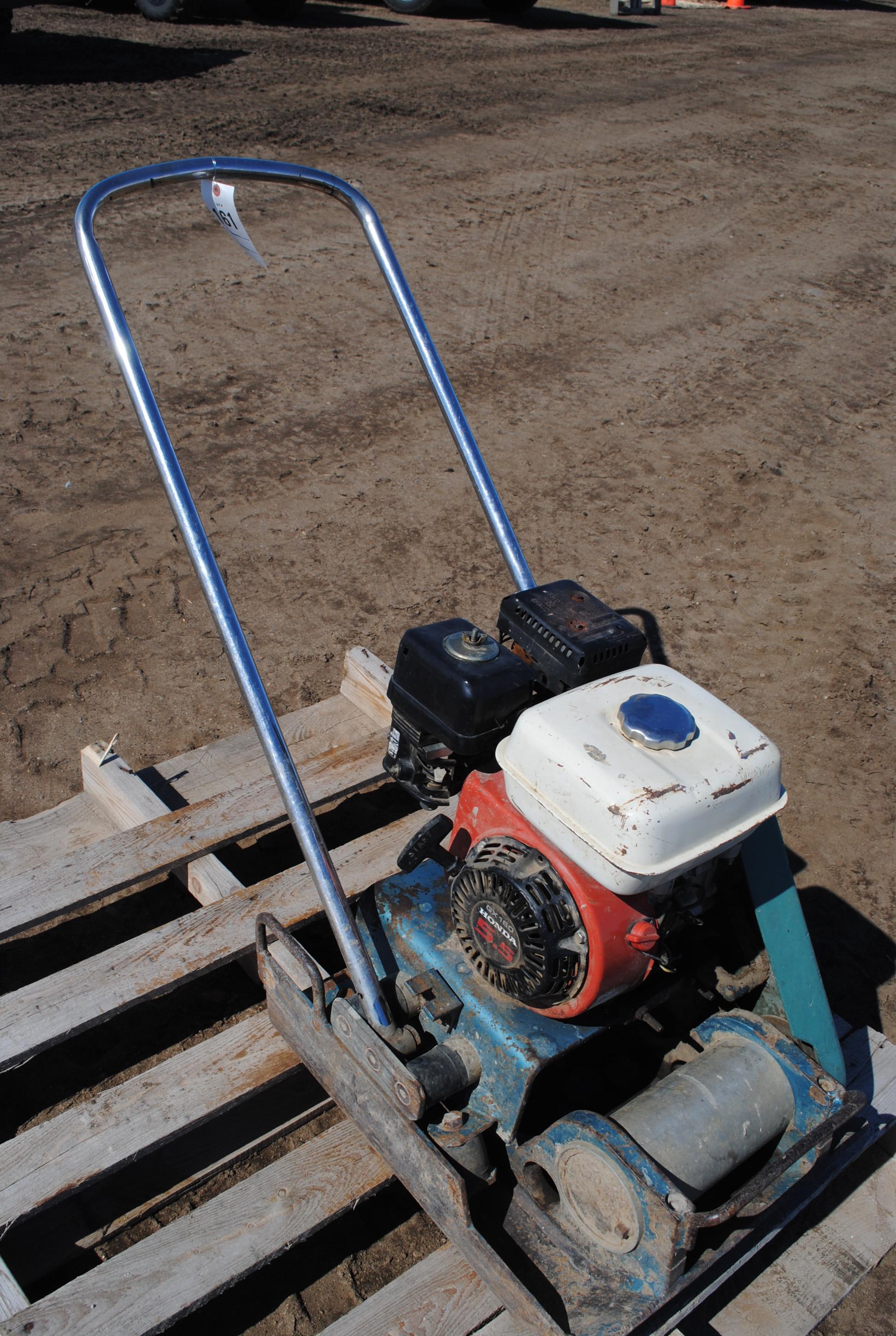 Clay Compactor with Honda 5.5HP motor, owner says it works