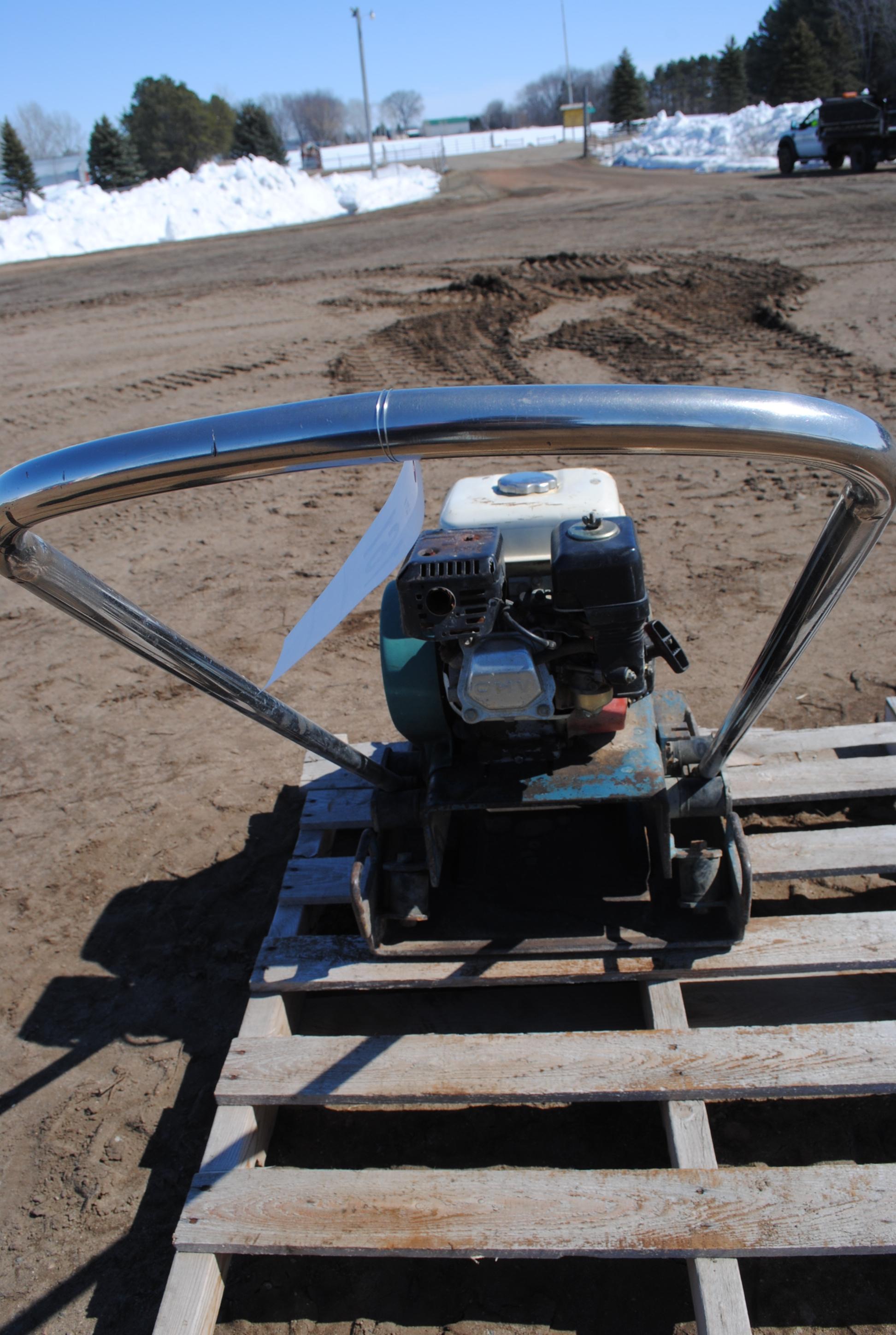 Clay Compactor with Honda 5.5HP motor, owner says it works