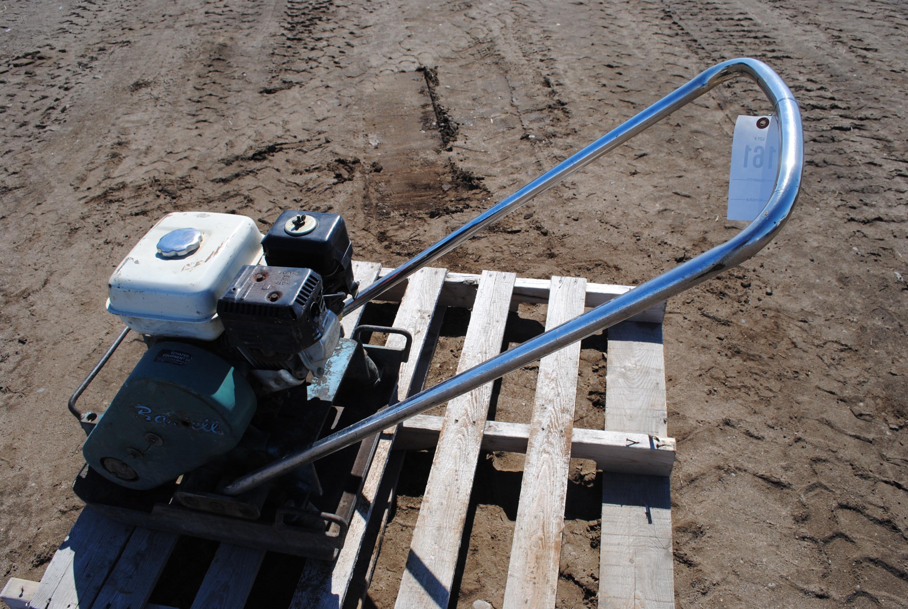 Clay Compactor with Honda 5.5HP motor, owner says it works