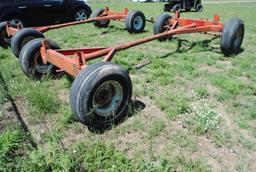 Forage King 10-ton 4-wheel running gear with extendable pole