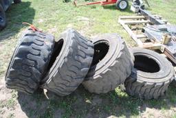 Set of 4 Skidloader tires, Wide Wall 12-16.5 (sell as set)