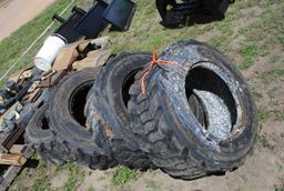Set of 4 Skidloader tires, Wide Wall 12-16.5 (sell as set)