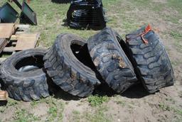 Set of 4 Skidloader tires, Wide Wall 12-16.5 (sell as set)