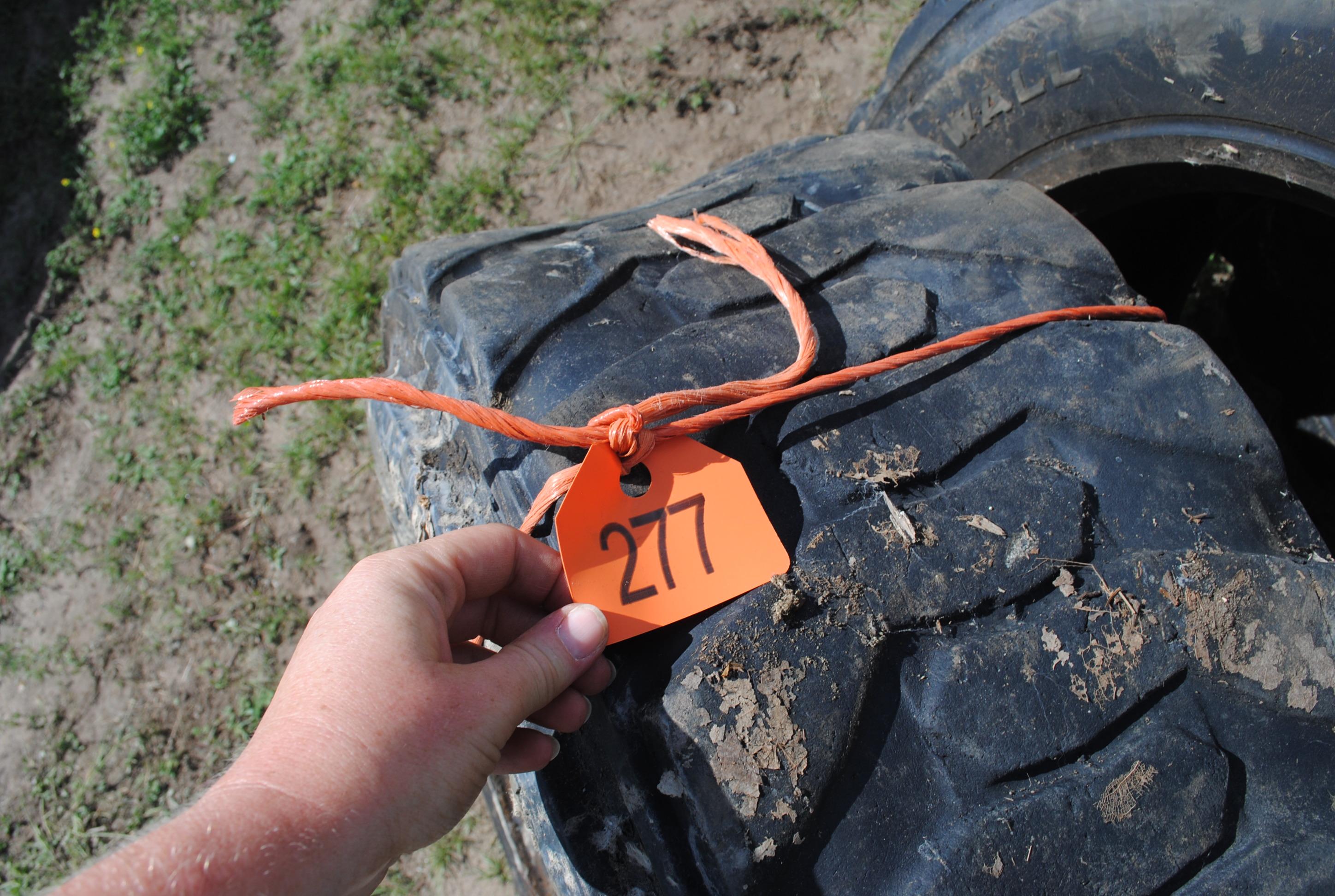 Set of 4 Skidloader tires, Wide Wall 12-16.5 (sell as set)