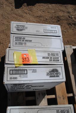 2 Boxes of (3) 5-quart jugs 20W/50 motor oil (sells 2 times the money)