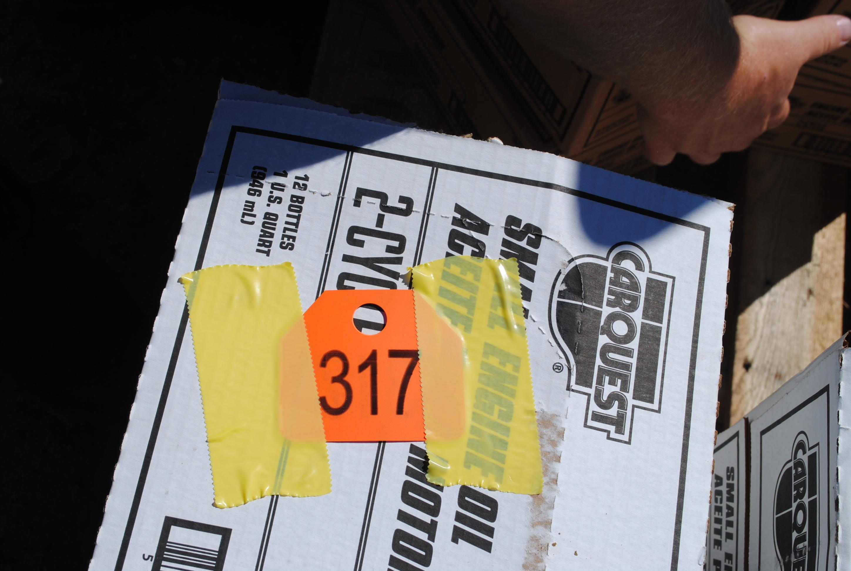 2 Boxes of (12) 1-quart 2-cycle motor oil (sells 2 times the money)