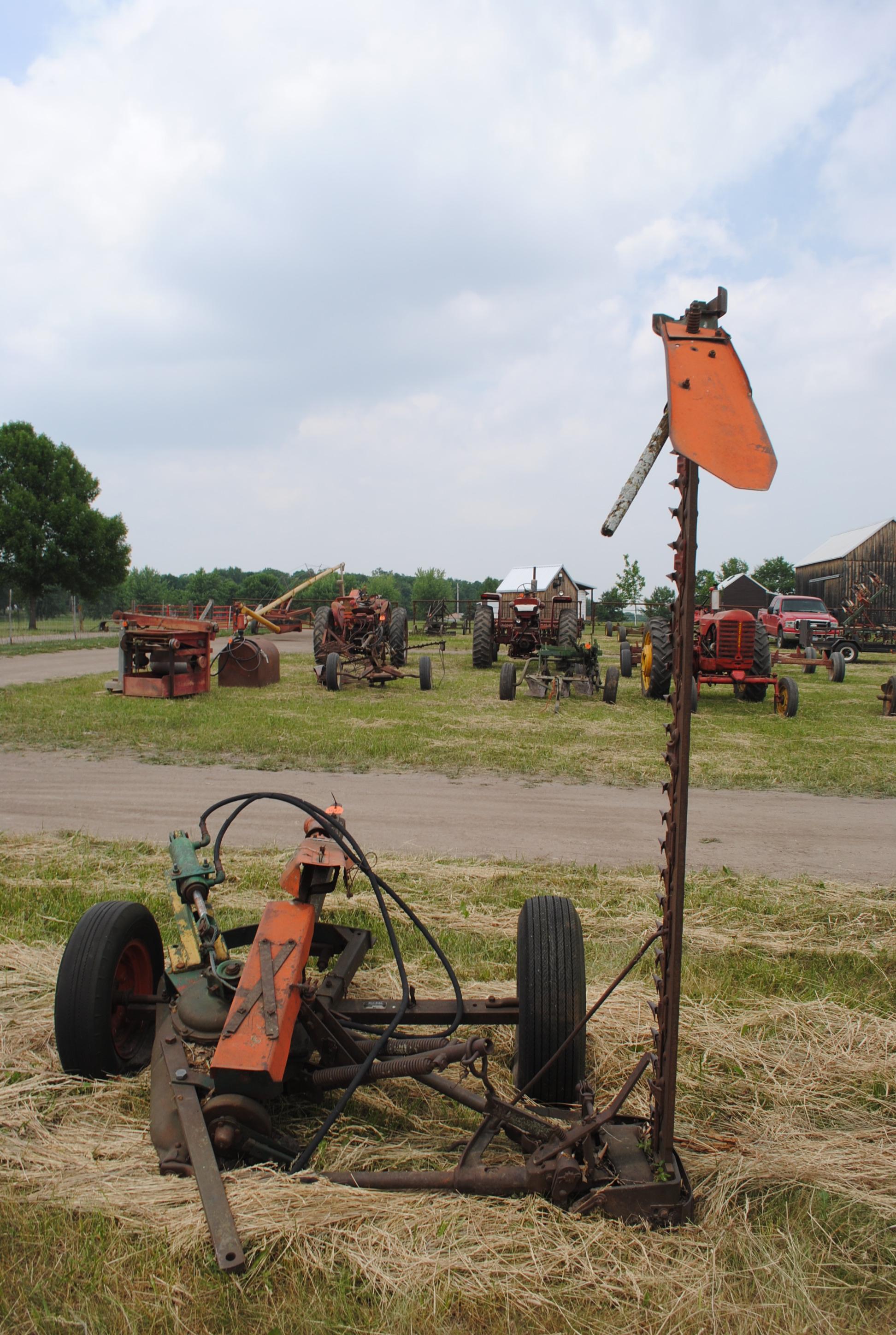 New Idea sickle mower with parts