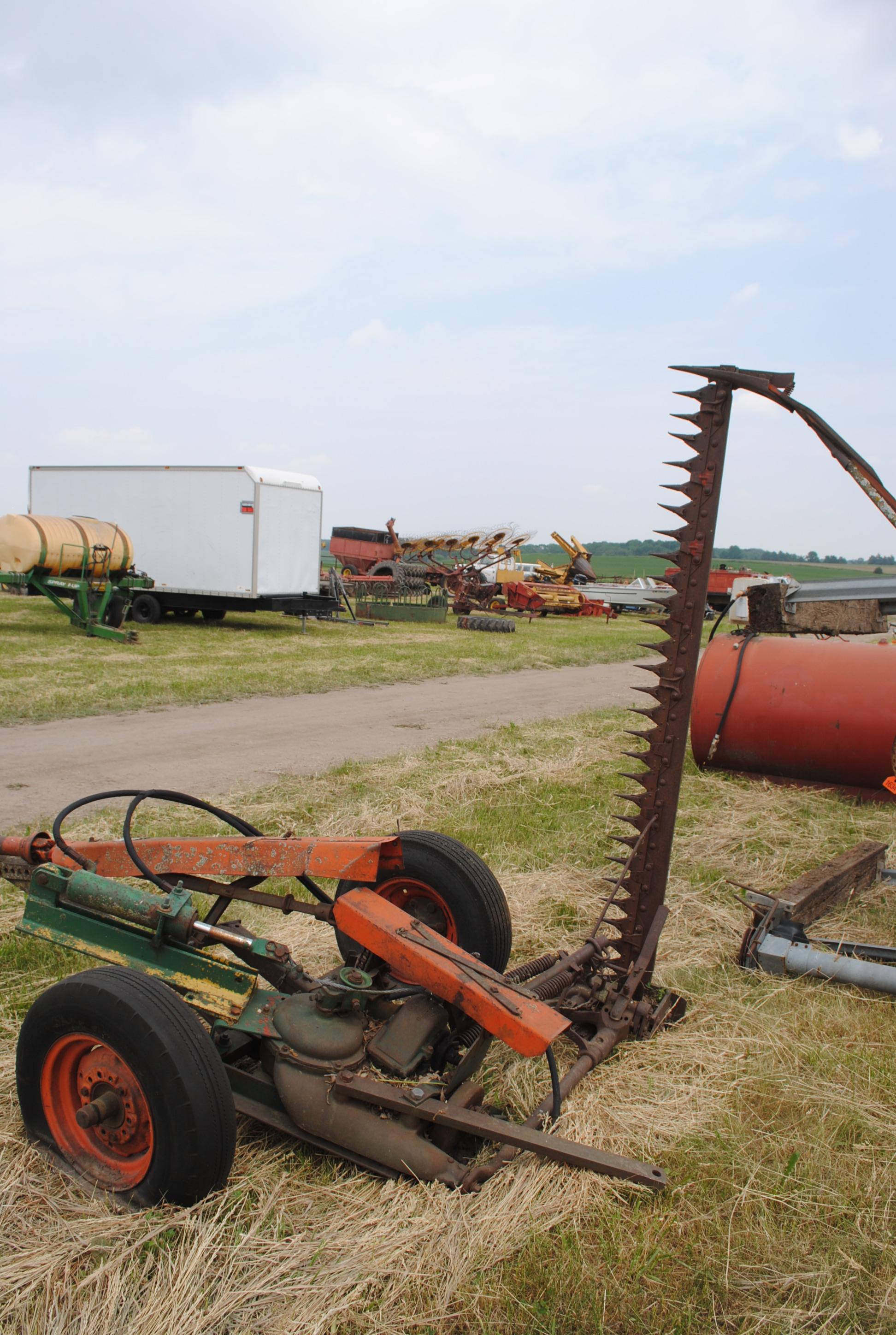New Idea sickle mower with parts