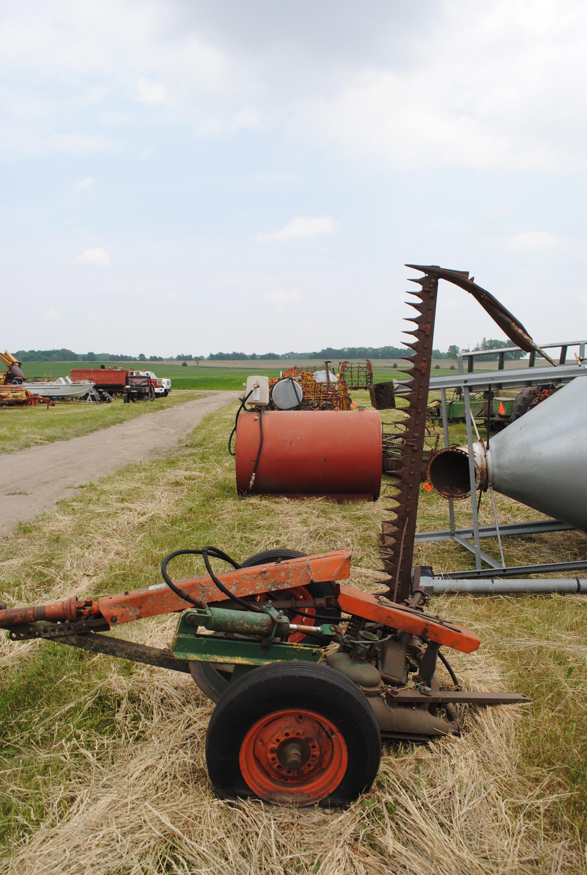 New Idea sickle mower with parts