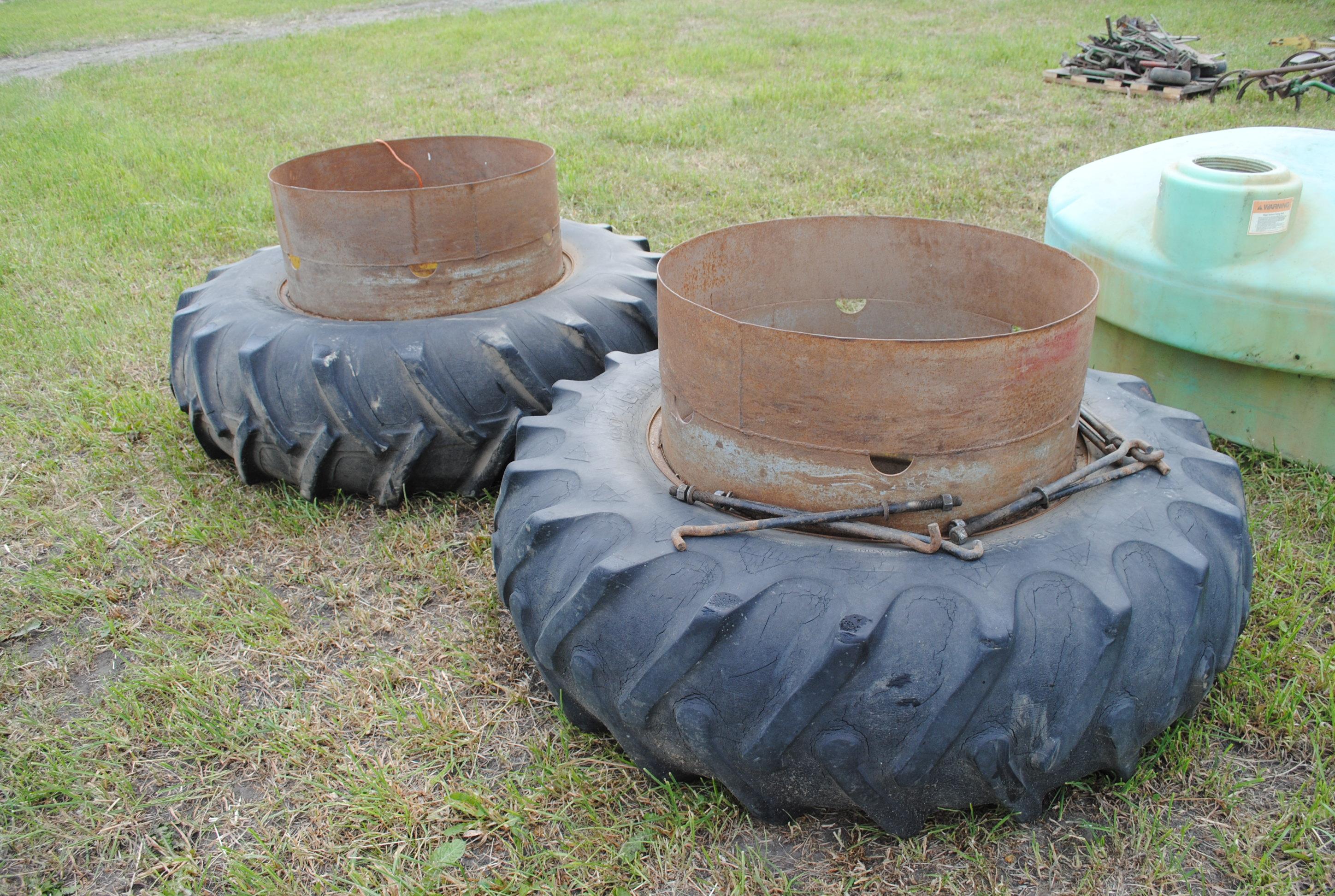 Pair of 34" band duals with hardware