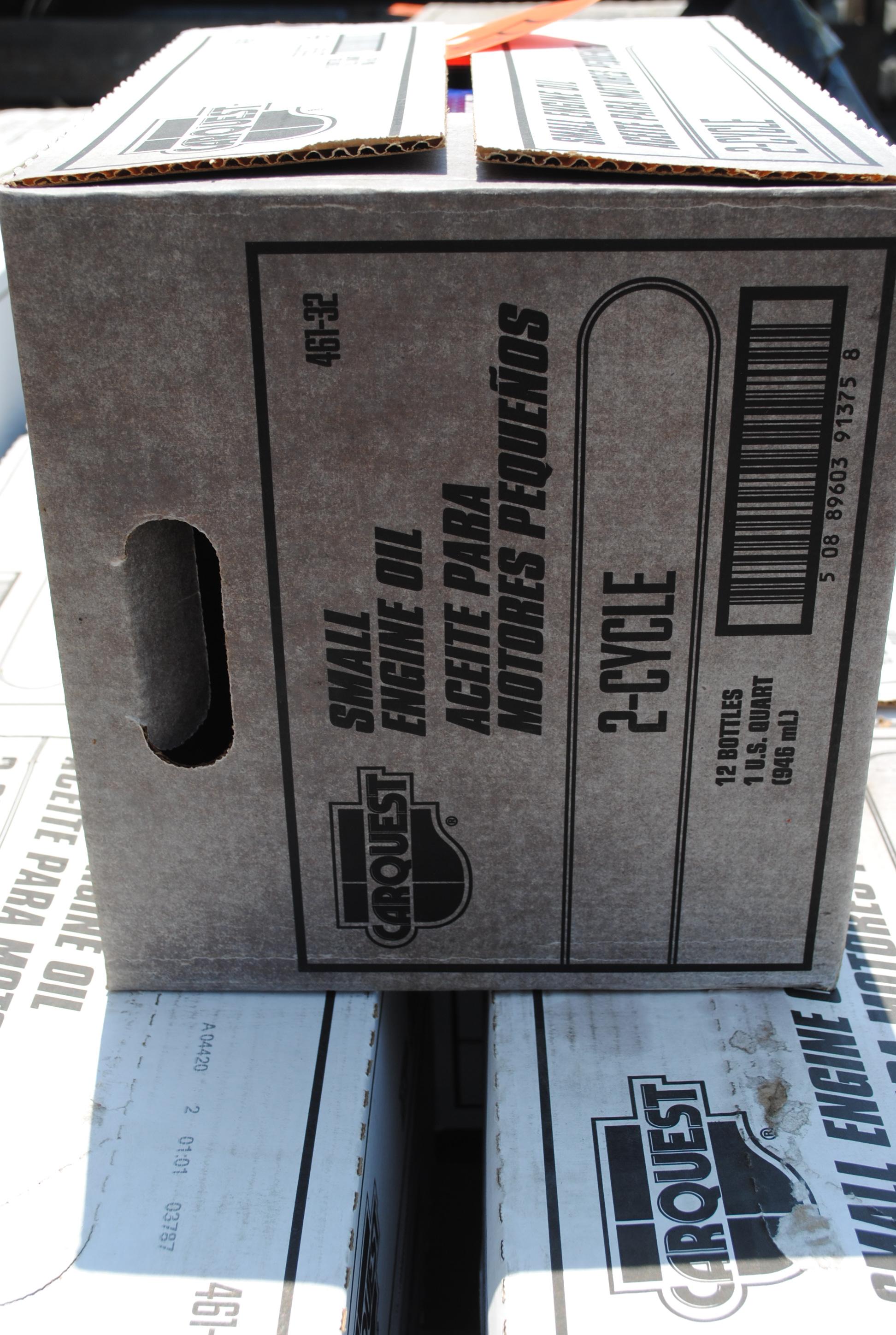 5 Cases of 2-cycle that have 12 1-quart per case, sell 5 times the money