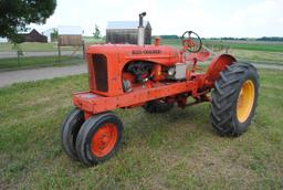 Allis Chalmers 'WD', narrow front, fenders, 3-point, 12-volt, currently not running but owner states