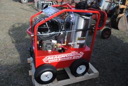 Magnum 4000 Pressure Washer hot water, wand and nozzles included, new - never had oil in it - read t