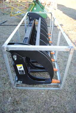Greatbear 78" Heavy Grass Fork Grapple, operating pressure: 16Mpa, universal skidsteer mount, new