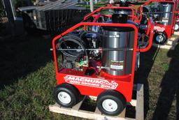 Magnum 4000 Pressure Washer hot water, wand and nozzles included, new - never had oil in it - read t
