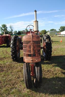 Farmall 'H' Tractor, narrow front, pto, draw bar, 6.00-16 fronts, 12.4-38 rears, Serial No. 163295,