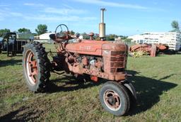 Farmall 'H' Tractor, narrow front, pto, draw bar, 6.00-16 fronts, 12.4-38 rears, Serial No. 163295,