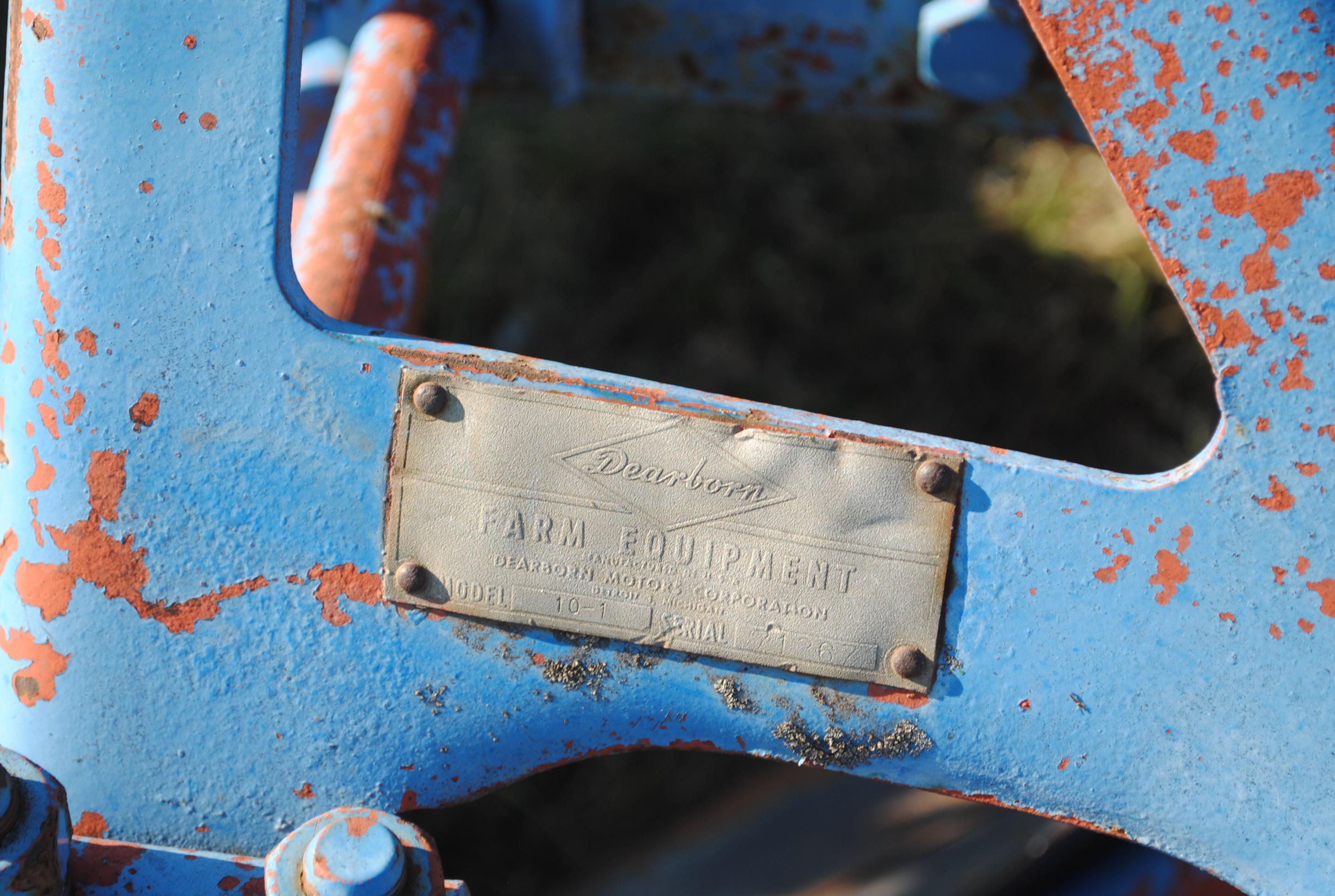 Dearborn 1-bottom 3-point plow