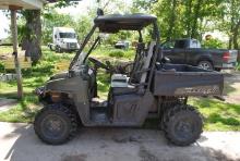 2012 Polaris Ranger XP, 800EFI, 2-seater, front winch, rear hitch, electric dump box, AM/FM/CD Rad