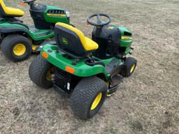 John Deere LA 115 Rider mower w/ 42" Deck, hydrostatic, hours show 268 - KE