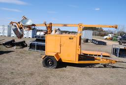 Allmand Bros. Inc Maxi-Lite Portable Diesel powered lights on trailer w/ Li
