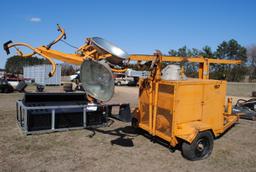 Allmand Bros. Inc Maxi-Lite Portable Diesel powered lights on trailer w/ Li