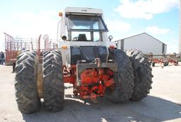 Case Agri-King 1270 Diesel Tractor w/cab, wide front, rock box, band duals, 3-point, w/quick hitch,