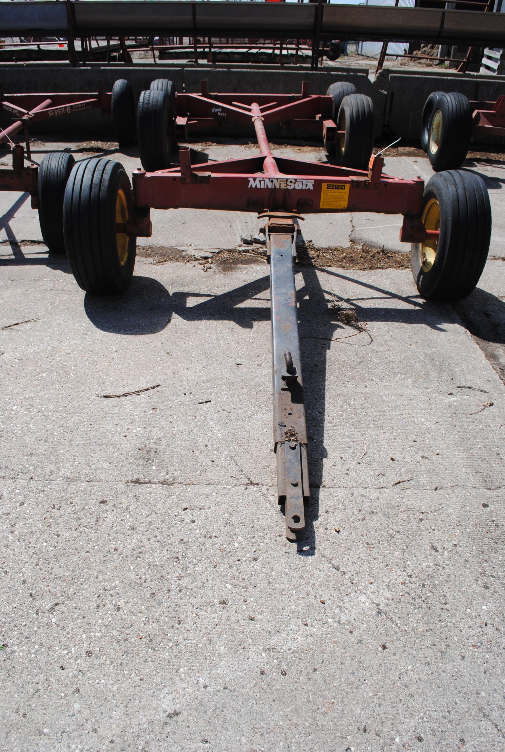 MN 12-ton tandem 4-wheel running gear w/extendable pole