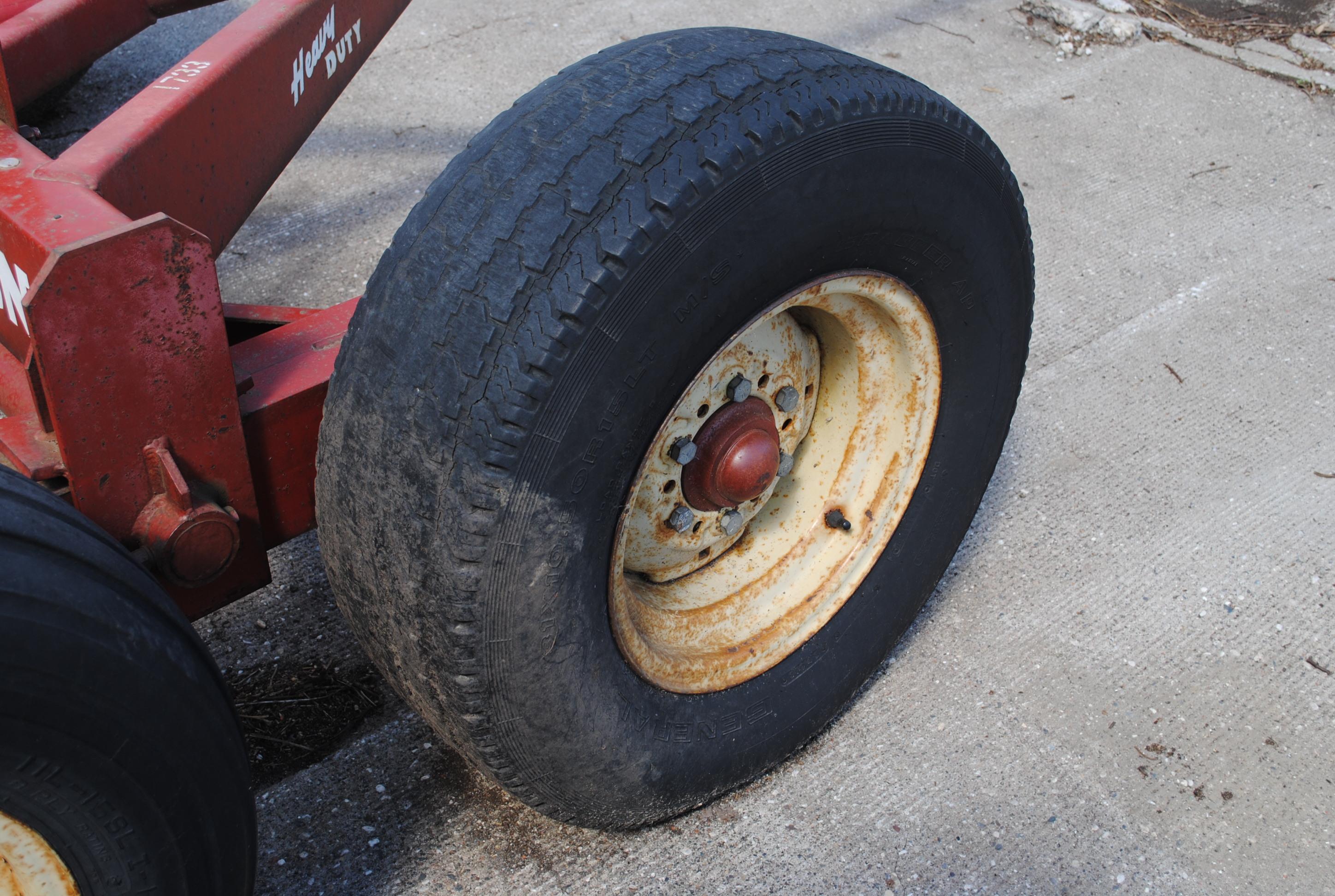 MN 12-ton tandem 4-wheel running gear w/extendable pole
