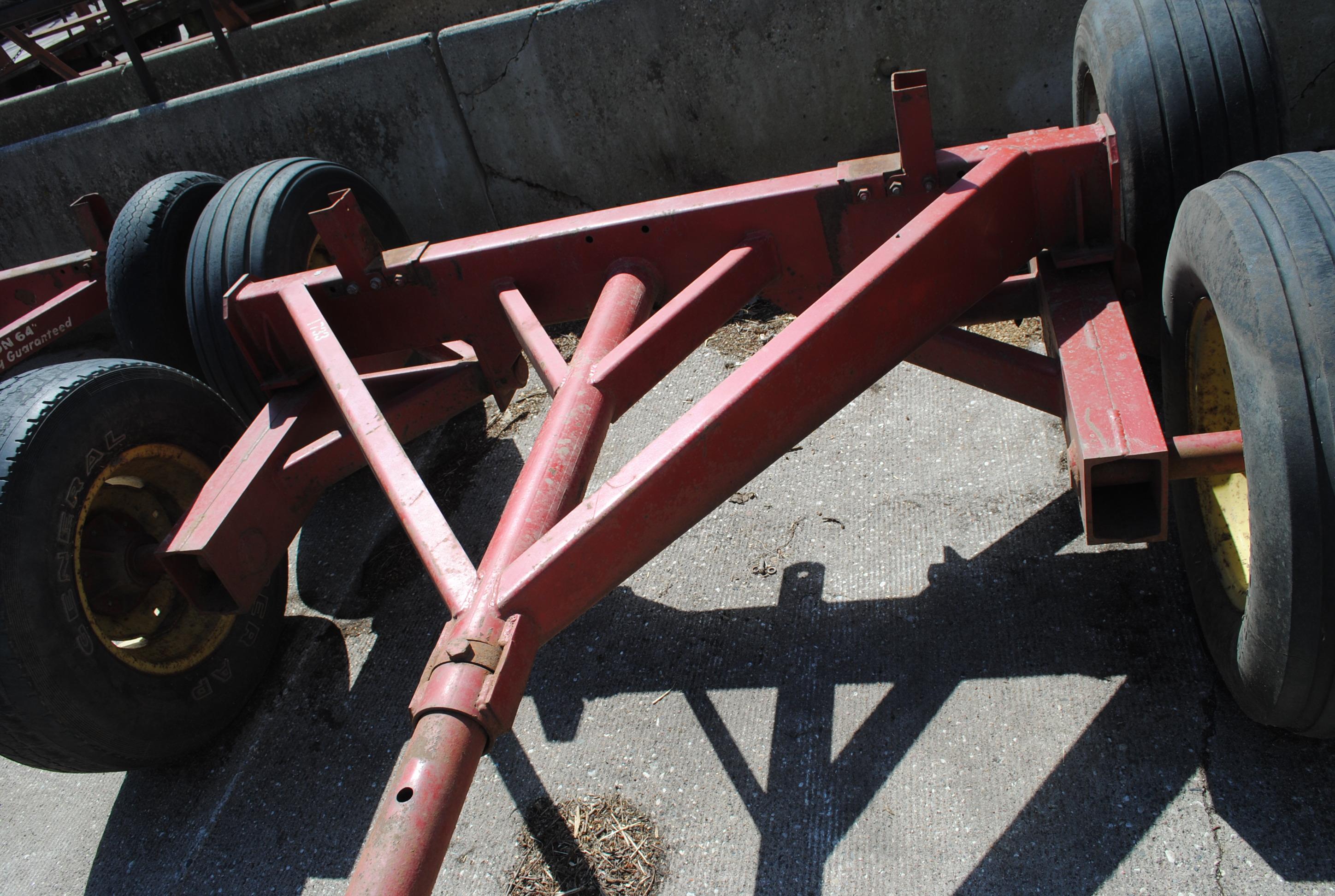 MN 12-ton tandem 4-wheel running gear w/extendable pole