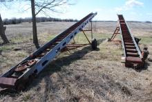 Approx. 38' Combination Elevator on transport & another approx. 38' combination elevator w/electric