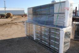 Unused 2025 H9.5 FT Work Bench with 30-drawers, drawers with lock and anti-slip inners, using new 3-