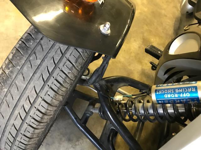 2010 Zhejhiang Kandi 3 wheel Motorcycle, 250cc, auto w/reverse, black/silver only 3775 miles