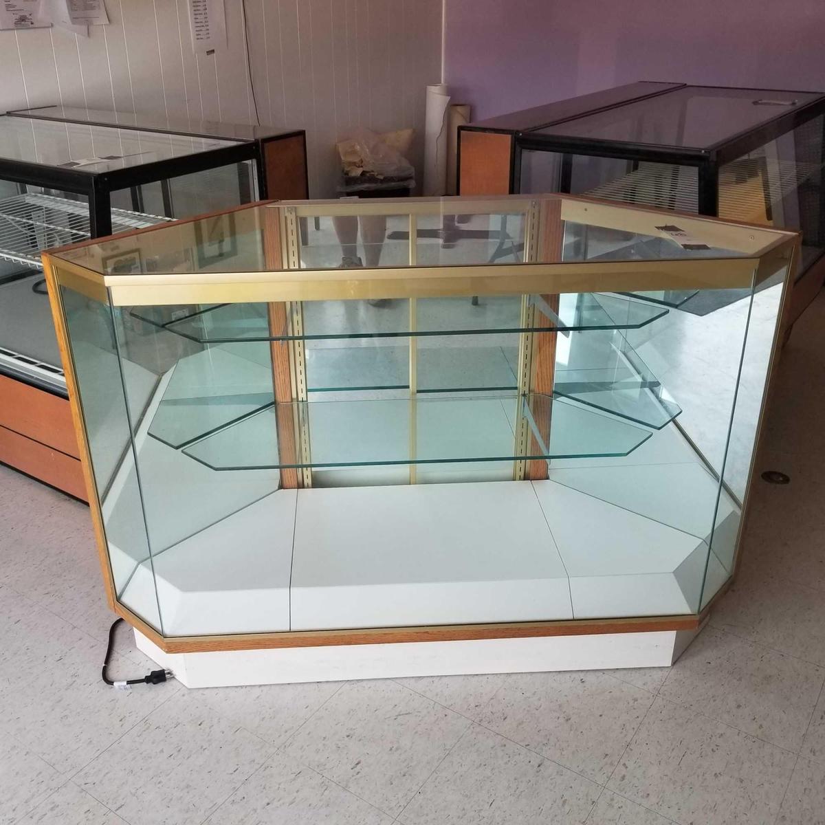 Lighted Corner Display Cabinet