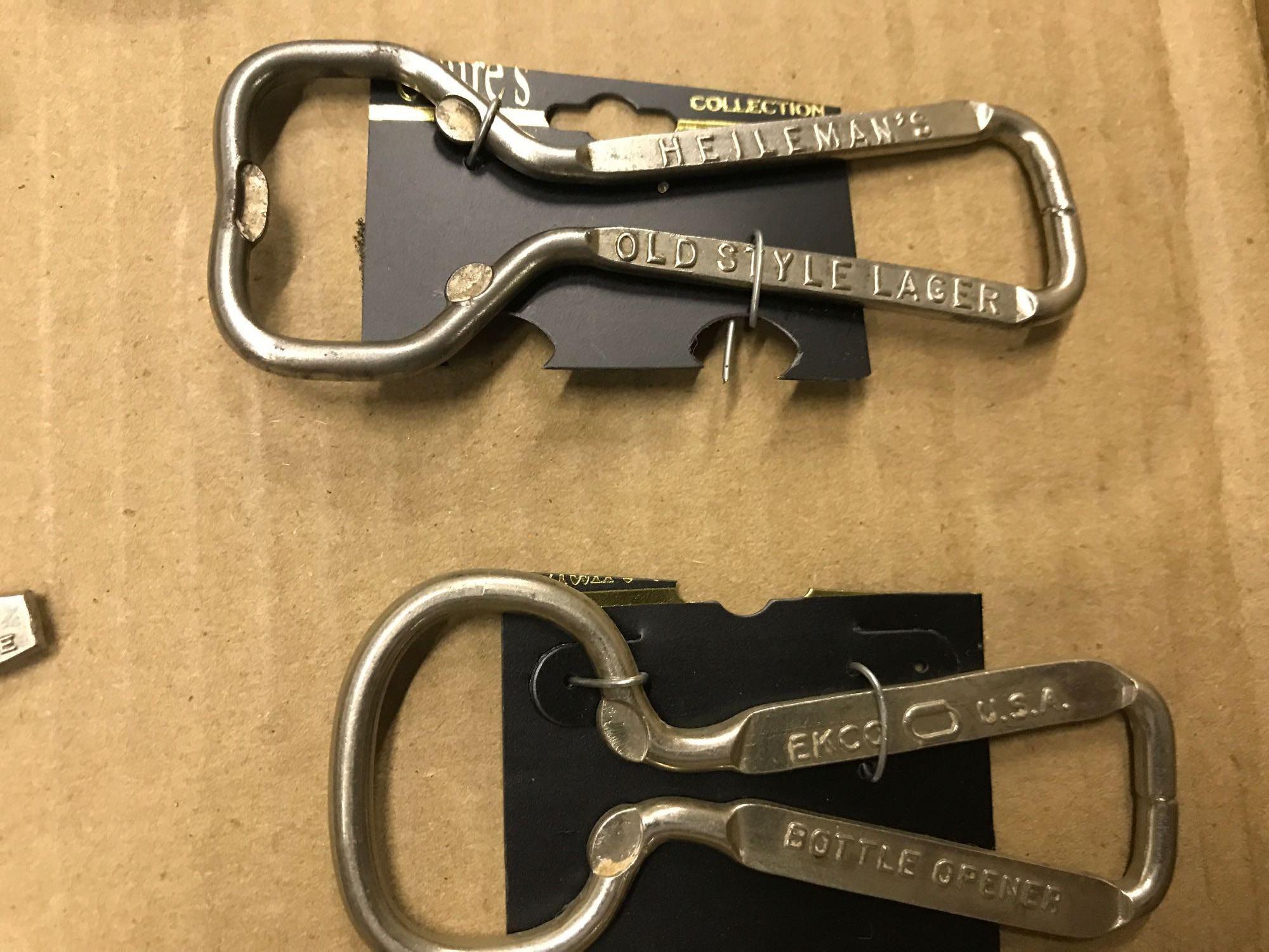ASST BOTTLE OPENERS inc. ATLAS BEER CENTLIVRE SILVER KING