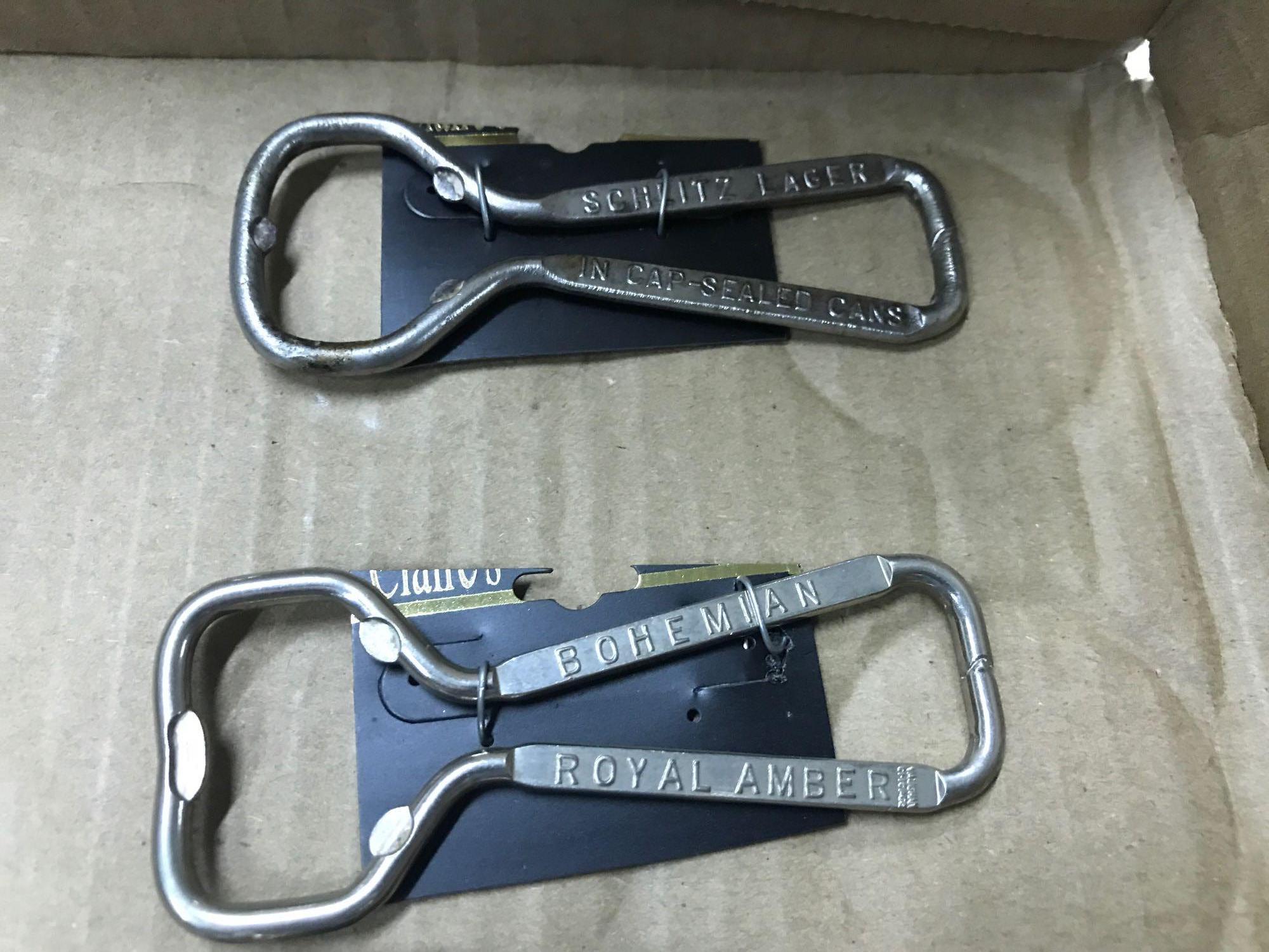 ASST BOTTLE OPENERS inc. ATLAS BEER CENTLIVRE SILVER KING