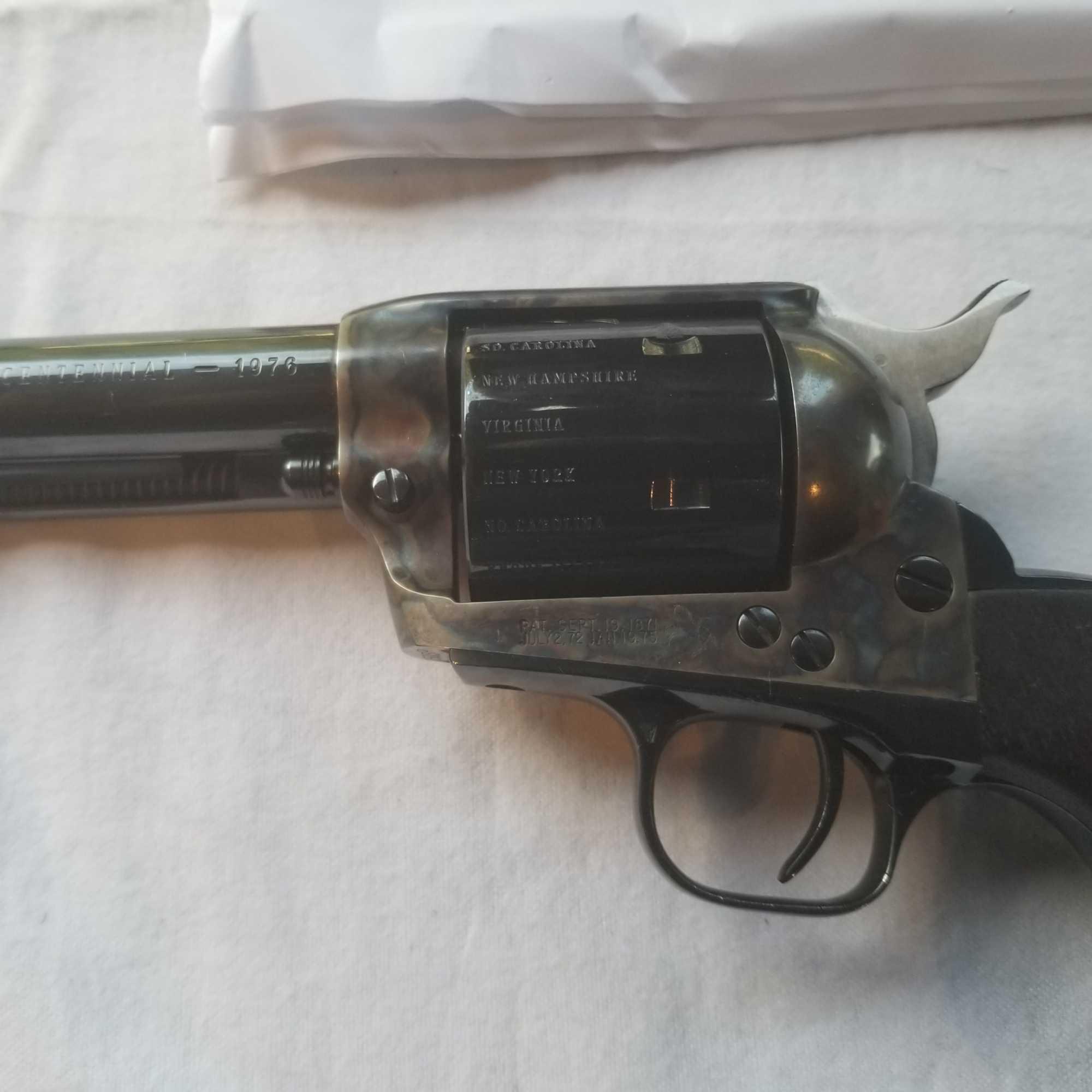 COLT US BICENTENNIAL 3 GUN SET inc PYTHON DRAGOON SINGLE ACTION ARMY
