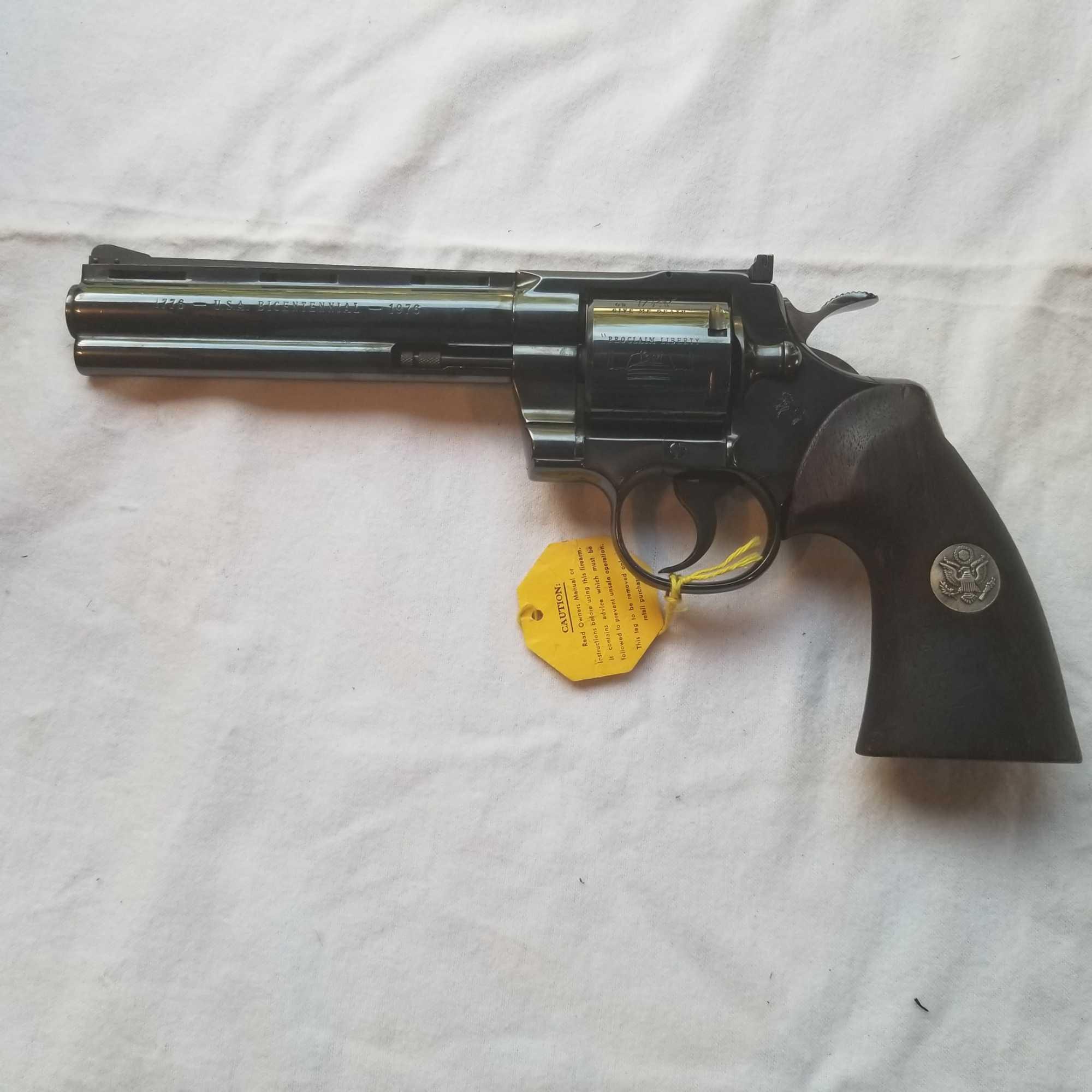 COLT US BICENTENNIAL 3 GUN SET inc PYTHON DRAGOON SINGLE ACTION ARMY